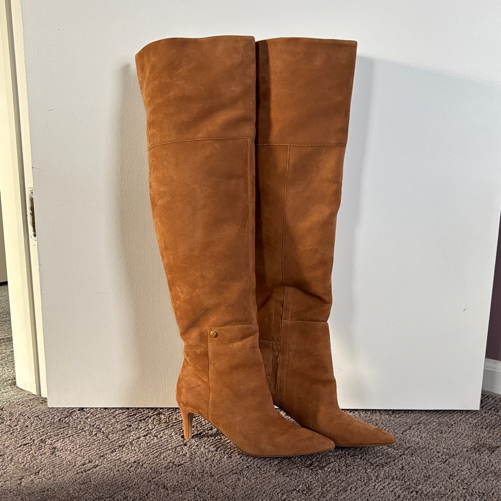 Cole Haan Vandam Over the Knee Boot - Golden Honey Suede